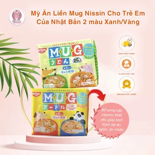 Mỳ Mug Vàng/Xanh Nhật Bản cho bé ăn dặm date 2024