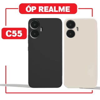 Ốp lưng Realme C55 cạnh vuông,mềm dẻo,hạn chế bám bụi,vân tay chất nhựa TPU