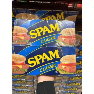 Lốc 8 hộp Thịt Hộp SPAM BÁNH MÌ CLASSIC Nhập Khẩu Mỹ 340g