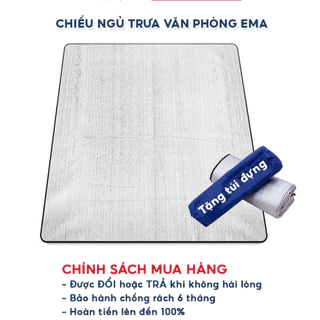 Chiếu ngủ văn phòng buổi trưa TẶNG KÈM TÚI, Tấm thảm trải lót bạc gấp gọn cách nhiệt đơn đôi loại lớn 2242