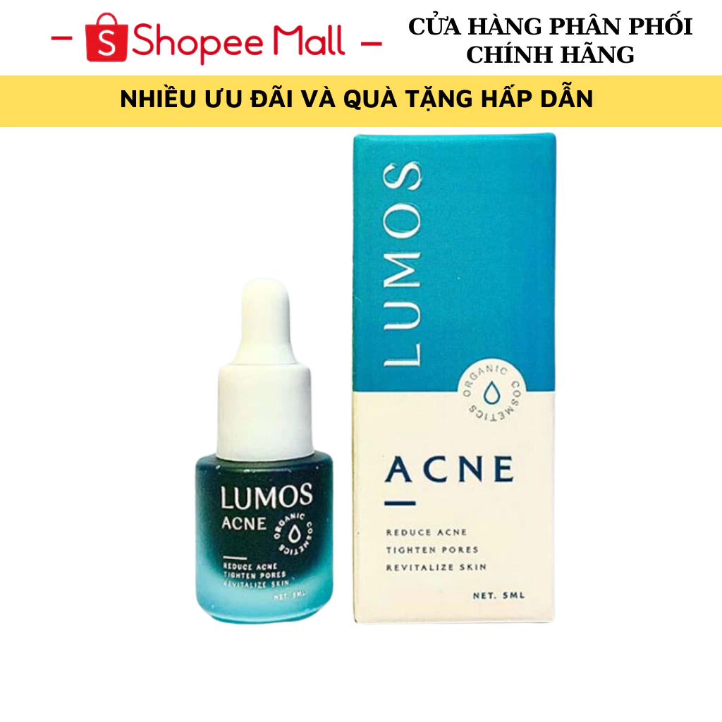 Serum Huyết Thanh Mụn Lumos Ance 5ml Của Mỹ, sạch mụn, mờ thâm dưỡng trắng da mặt