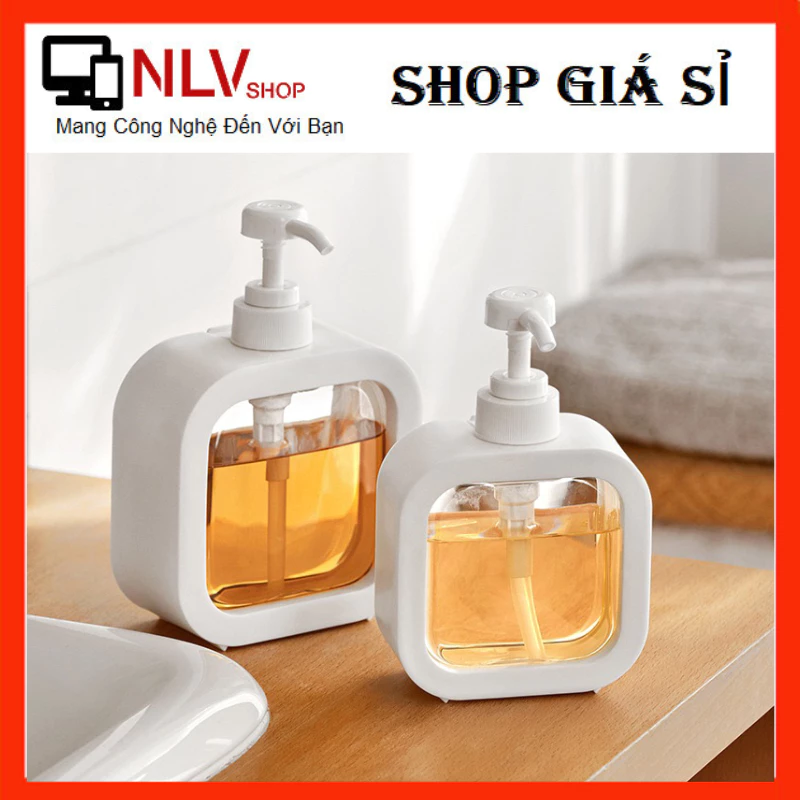 Chai đựng dầu gội,sữa tắm, lọ đựng nước rữa tay phòng tắm trong suốt. dung tích 300m-500ml.Chai chiết mỹ phâm sang tron