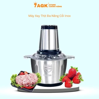 Máy Xay Thịt Inox 304 Công Suất 250W Đa Năng 4 Lưỡi không Rỉ  Sắc Bén(7AGK)