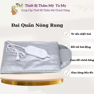 Đai Quấn Nóng Rung Massage Giảm Mỡ, Giảm Béo Bụng - Đai 3 Chế Độ Nóng ( Cao Cấp )