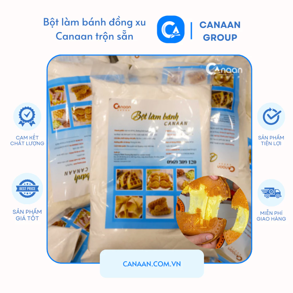 Bột Làm Bánh Đồng Xu Phô Mai Canaan Gói 1kg