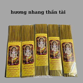 Hương Nhang Thần Tài Thái Lan - Thẻ 79 Nén ( 29cm ) (39cm) Chính Hãng Hương Sạch Ít Khói Cuộn Tàn Tài Lộc