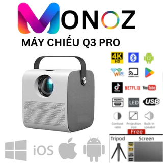 Máy chiếu mini cầm tay Monoz Q3 Pro Full HD1080P Điện thoại & Máy chiếu Rạp hát tại nhà Rạp chiếu phim tại nhà Giải