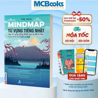 Sách - Mindmap Từ vựng tiếng Nhật - Học từ vựng tiếng Nhật qua sơ đồ tư duy