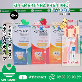 Xịt Chống Sâu Răng RAMUKID an toàn dành cho bé, giúp làm sạch và bảo vệ men răng, ngăn ngừa mảng bám