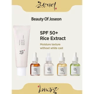 Tinh chất dưỡng da BEAUTY OF JOSEON Dưỡng Sáng, Ngừa Lão Hóa Glow/ Relief Sun: Rice + Probiotics SPF50+ Kem chống nắng