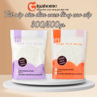 Sáp Wax Lông Sữa Dừa Cao Cấp Siêu Bám Lông Cho Da Nhạy Cảm Dạng Túi Zip 300/500gr GIGAHOMEVN