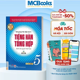 Sách - Giáo Trình Tiếng Hàn Tổng Hợp Dành Cho Người Việt Nam Cao Cấp 5 Bản 4 Màu