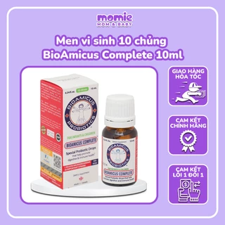 Men vi sinh 10 chủng BioAmicus Complete - Giúp bé tiêu hoá trơn tru, hấp thu vù vù - Lọ 10ml