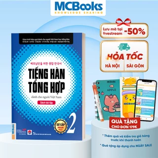 Sách - Sách Bài Tập Tiếng Hàn Tổng Hợp Dành Cho Người Việt Nam Sơ Cấp 2 - Có Giải Đáp Chi Tiết