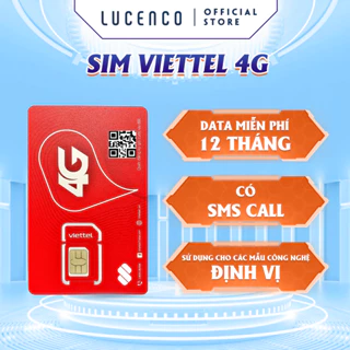 Sim 4G Viettel sim sử dụng định vị xe máy ô tô đồng hồ trẻ em miễn phí 12 Tháng LUCENCO