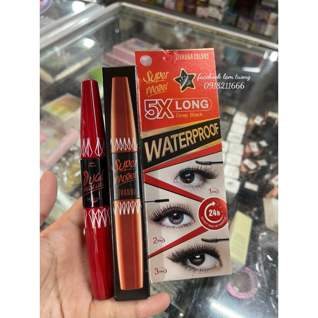 Mascara Sivanna Super Model Water-Proof Mascara