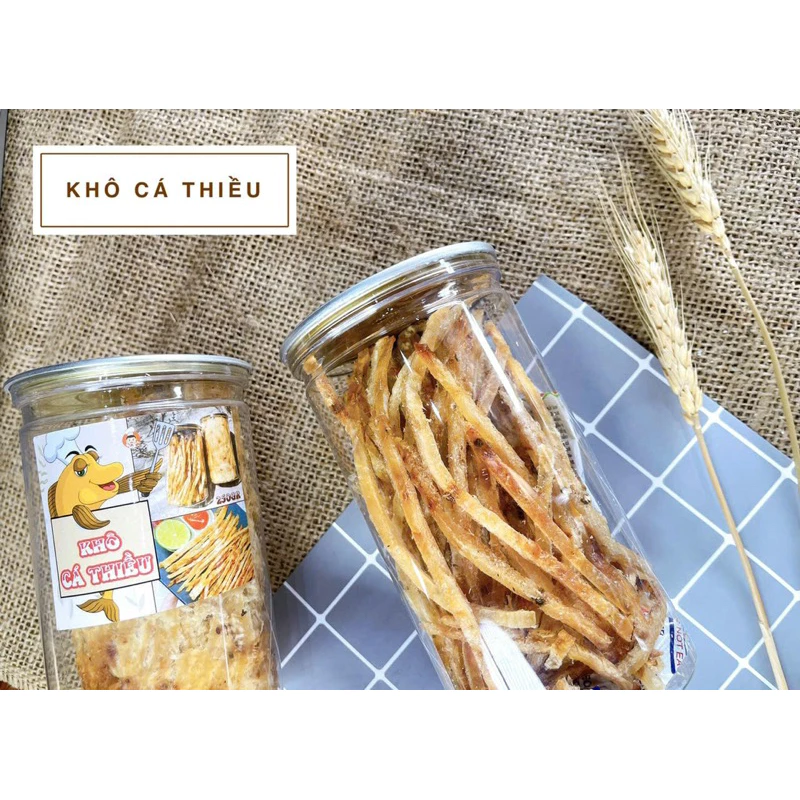 KHÔ CÁ THIỀU MIẾNG & KHÔ CÁ THIỀU SỢI hũ 250g