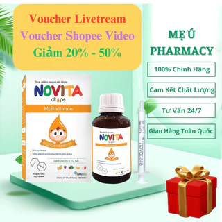 Siro Nhỏ Giọt Novita - Bổ Sung Vitamin Cần Thiết, Hỗ Trợ Tăng Cường Sức Đề Kháng, Tăng Hấp Thu Chất Dinh Dưỡng