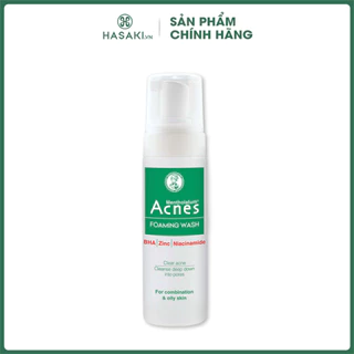 Dung Dịch Tạo Bọt Giúp Giảm Mụn Acnes Foaming Wash 150ml Hasaki Sản Phẩm Chính Hãng