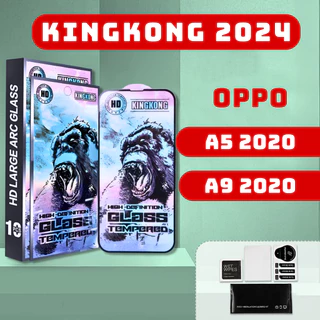 Kính cường lực KINGKONG XANH Oppo A5 2020, A9 2020 thế hệ mới | Miếng dán bảo vệ màn hình opoo | mekca