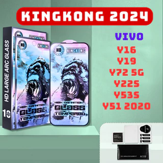 Kính cường lực KINGKONG XANH Vivo Y16,Y19, Y72 5G, Y22S, Y53S, Y51 2020 thế hệ mới|Miếng dán bảo vệ màn hình Vivo| mekca