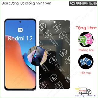 Dán cường lực chống nhìn trộm Xiaomi Redmi 13/ Note 13R/ Redmi 12 4G/ Redmi Note 12R 5G/ Poco M6 Pro 5G nano dẻo