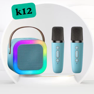 Loa bluetooth K12 Không Dây mini Kèm 2 Micro Thiết Kế Nhỏ Gọn Tiện Dụng | Bruda | LOA K12