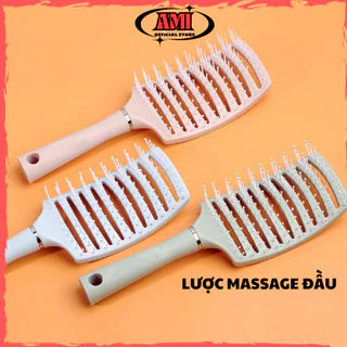 Lược Chải Tóc Mát Xa Da Đầu,Chuyên Dùng Sử Dụng Tại Quán Salon,Lược Chải Tóc Đệm ,Lược Tạo Kiểu Tại Nhà AMI