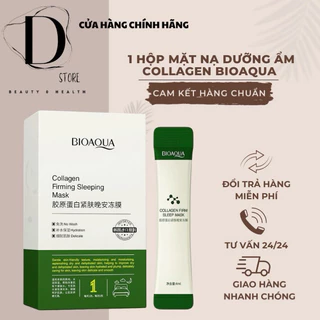 1 Hộp [20 Miếng] Mặt Nạ Ngủ Dưỡng Ẩm Collagen Bioaqua