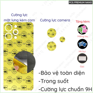 Dán cường lực mặt lưng kèm cam Xiaomi Redmi 12 4G/ Redmi Note 12R 5G/ Poco M6 Pro 5G  dẻo nano trong suốt, nhám