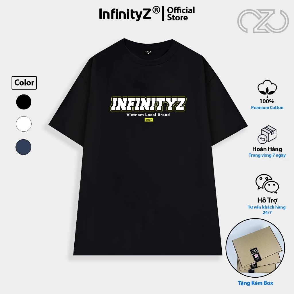 Áo Thun Local Brand InfinityZ Unisex Premium Cotton Oversize Signature.02 - INFI008