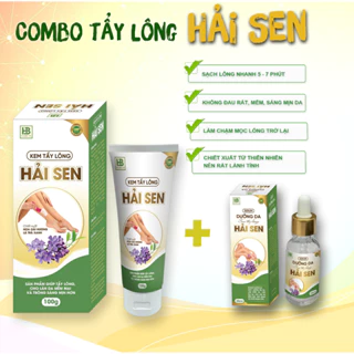 Kem Tẩy Lông Hải Sen - Combo Serum Dưỡng Trắng Da Kem Tẩy Lông Hải Sen