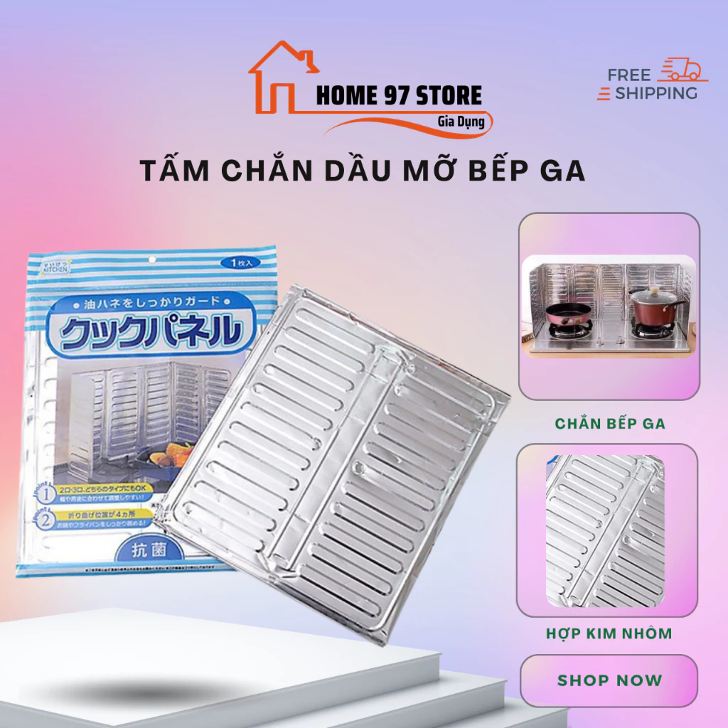 Tấm Chắn Dầu Mỡ Nhà Bếp Bằng Nhôm Tiện Ích - Bảo Vệ Tường Nhà Bếp