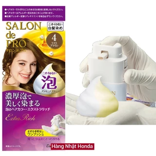 [Made In Japan] Thuốc Nhuộm Tóc Nữ Cao Cấp Không Mùi - 1 Tuýp Xịt Dạng Bọt - Hair Salon de Pro Nhật Bản