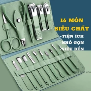 Bộ làm Móng 16 món - bộ cắt dũa móng - làm nail