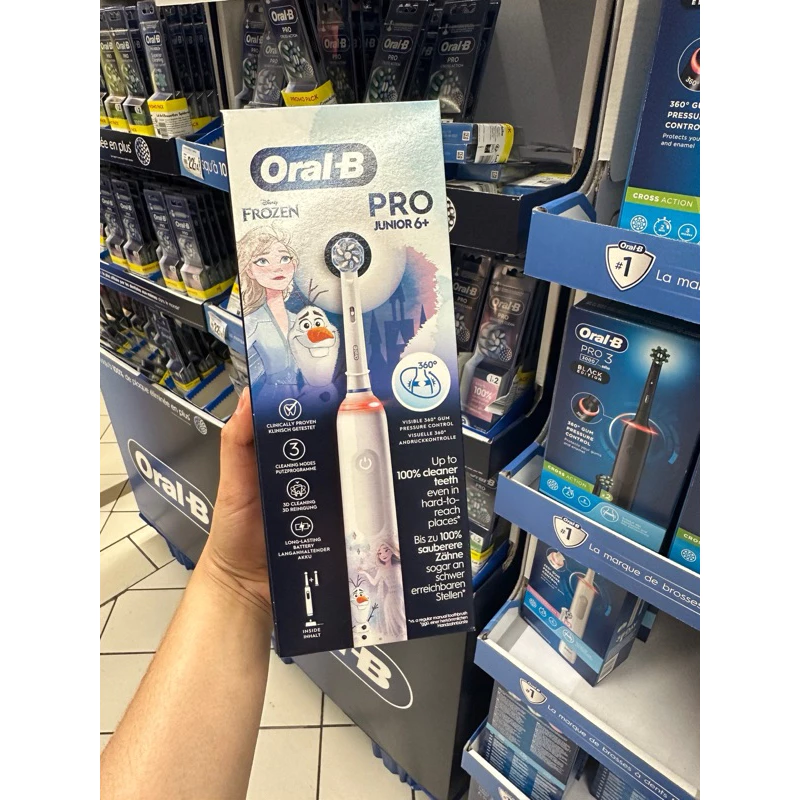 [ELSA BÉ GÁI] Bàn chải điện Oral B trẻ em Elsa Junior từ 6 tuổi