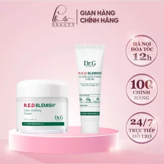Kem dưỡng ẩm và phục hồi sâu Dr.G R.E.D Blemish Clear Soothing Cream 10ml/70ml