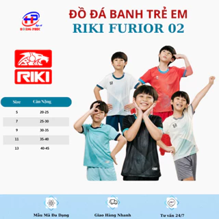 Quần áo bóng đá trẻ em,đồ đá banh trẻ em RIKI FURIOR 2 siêu dễ thương, thoáng mát, cực đẹp - sport hoàng phúc