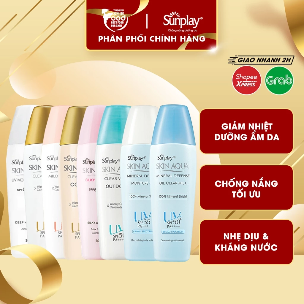 Sữa Chống Nắng Dưỡng Da Sunplay Skin Aqua SPF50+/PA++++