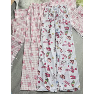 Quần dài hoạt hình cotton siêu xinh freesize co dãn hót hít