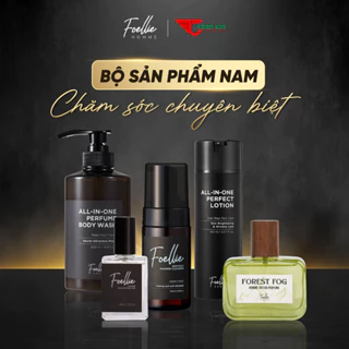 Sữa Tắm Gội Nam 500ml, Dung Dịch Vệ Sinh Nam 100ml, Lotion Dưỡng Da Nam 150ml, Nước Hoa Nam FOELLIE