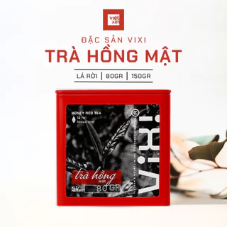 Trà hồng mật Shan Tuyết cổ thụ lá rời Vixi loại 1 búp 2 lá hộp 80 - 150gr