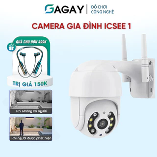 Camera giám sát  ICSee 1 không dây wifi hồng ngoại ngoài trời siêu đẹp, camera wifi chống nước