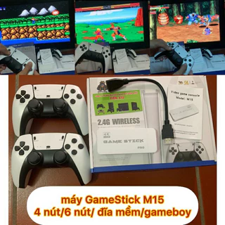Game stick M15 Pro bản mới 2024 - Máy chơi game không dây, kết nối HDMI với TV hỗ trợ lên đến 20000 game-Phùng Thiên ST