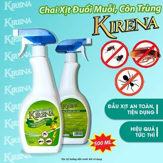 KIRENA 500ml Thân Thiện Người Dùng - Xua Đuổi Muỗi, Gián, Côn Trùng