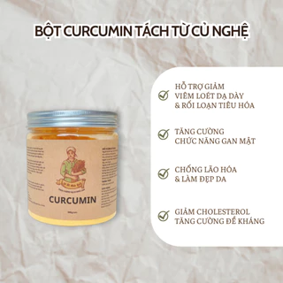 Bột Curcumin Tách từ củ nghệ - Hỗ Trợ GIẢM ĐAU BAO TỬ - handmade by Dì Út Nhà Quê