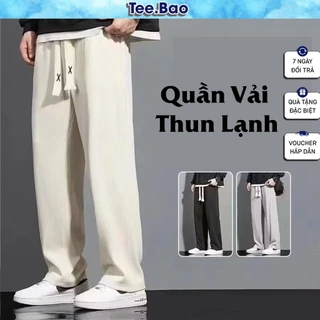 Quần thun nam Ống Rộng Thể Thao đen và trắng baggy pants mỏng quần dài thoáng khí Quần Ống Rộng unisex