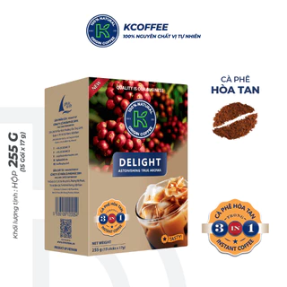 [Combo 2 Hộp] Cà Phê Hòa Tan 3 in 1 K Delight (Hộp 15/ gói x 17g) -  Cà Phê Sữa Hòa Tan K Coffee Phúc Sinh