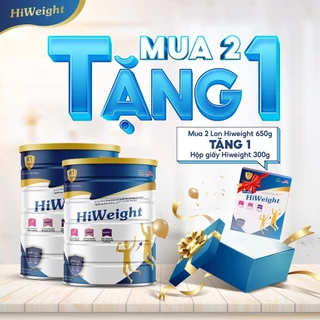 [Mua 2 tặng 1 300g] Sữa non tăng cân Hoa Kỳ HiWeight dành cho người gầy và trẻ trên 10 tuổi hộp 650g