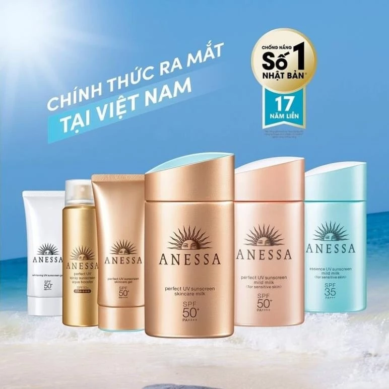 Kem chống nắng Anessa Perfect UV Sunscreen Skincare Milk SPF 50+ PA++++ 60ml nhật bản [Cam Kết Chính Hãng 100%]